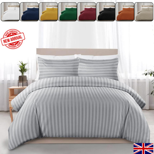 Luxury egyptian stripe duvet - egyptian,