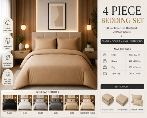 4pcs complete bedding set - bedding,