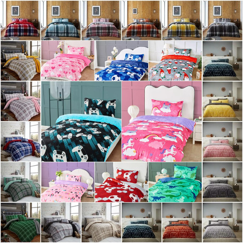 Teddy bear fleece duvet cover - fleece,