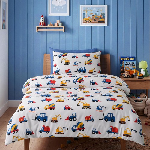 Kids digger duvet - kids, cover