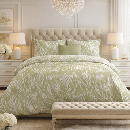 Luxury leaf duvet cover - leaf,