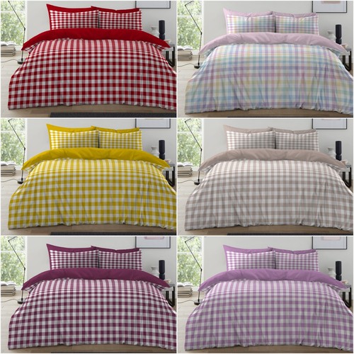 Gingham check duvet - gingham,