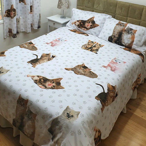 Girls cute kittens duvet - cute, cover