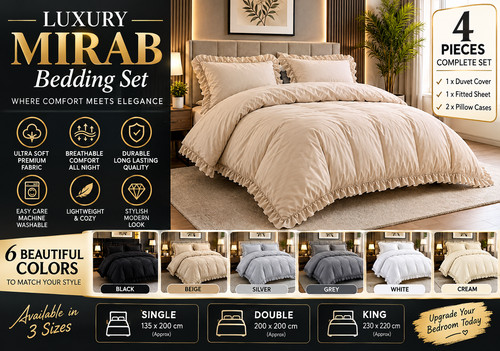 Soft luxury pcs ruffle - luxury,