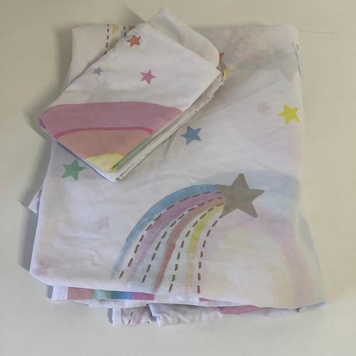 Dunelm rainbow star cotbed - rainbow,